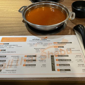 All That Shabu - Spicy beef broth and menu. - Buffets Near Me - Alhambra, California All That Shabu - Spicy beef broth and menu. - Buffets Near Me - Alhambra, California