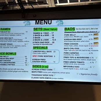 Suzy Siu's Baos - Menu. - Korean Near Me - Atlanta, Georgia Suzy Siu's Baos - Menu. - Korean Near Me - Atlanta, Georgia