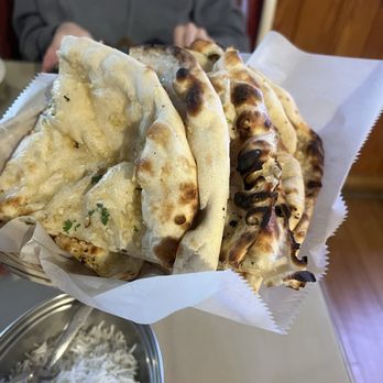 Pakwan Indian Cuisine - Garlic Naan (2 order portion) - Indian Near Me - Savannah, Georgia Pakwan Indian Cuisine - Garlic Naan (2 order portion) - Indian Near Me - Savannah, Georgia