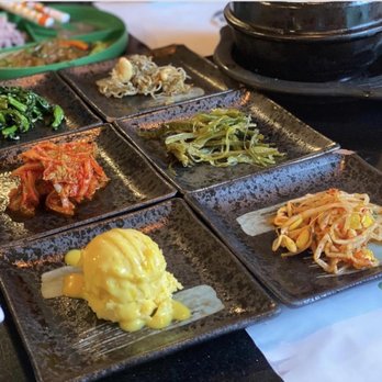 Modoo Restaurant - Banchan (Korean side dishes)- complimentary - Korean Near Me - Lynnwood, Washington Modoo Restaurant - Banchan (Korean side dishes)- complimentary - Korean Near Me - Lynnwood, Washington