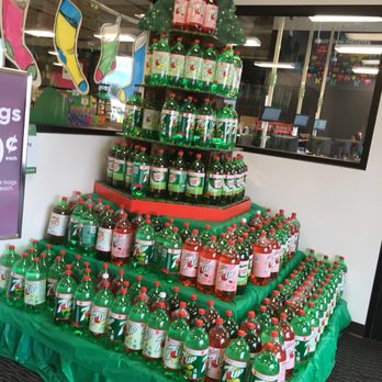 Ruler Foods - a christmas tree made out of soda bottles - Grocery Near Me - Belleville, Illinois Ruler Foods - a christmas tree made out of soda bottles - Grocery Near Me - Belleville, Illinois