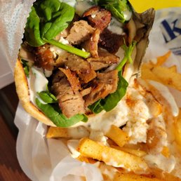 a sandwich and french fries