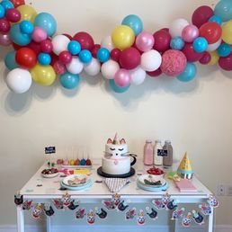 a unicorn birthday party
