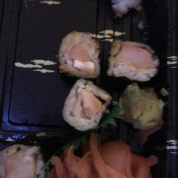 Maluken & Sushi Express - This is supposed to be a yellowtail roll - Sushi Bars Near Me - Brookline, Massachusetts