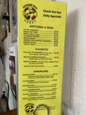 Menu photo 6 Chowder Ted's Jacksonville, FL