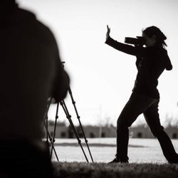 DSLR classes - He taught us some great silhouette techniques. Photo by Hector Gonzalez