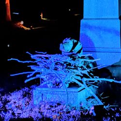 Green-Wood Cemetery - October 17, 2025; Night Fall.