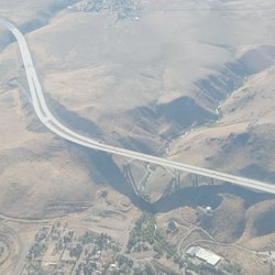 Galena Creek Bridge - From the sky! Engineering marvel!
