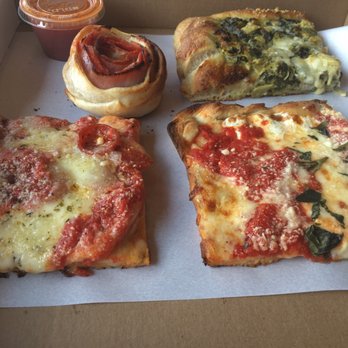 Brooklyn Square Pizza - Sausage pizza roll, spinach & artichoke pie, honeymoon and marone. Dated: Sept 2017 - Pizza Near Me - Jackson Township, New Jersey Brooklyn Square Pizza - Sausage pizza roll, spinach & artichoke pie, honeymoon and marone. Dated: Sept 2017 - Pizza Near Me - Jackson Township, New Jersey