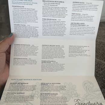 Sanctuary Spa - Menu - Skin Care Near Me - Long Beach, California