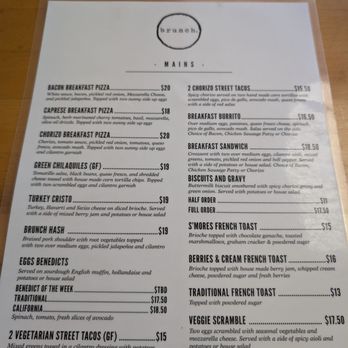 Brunch - Menu - Breakfast & Brunch Near Me - Paso Robles, California