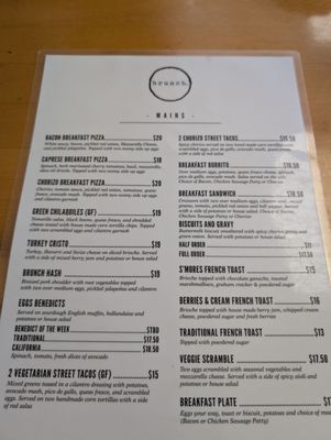 Menu photo 8 Brunch Paso Robles, CA