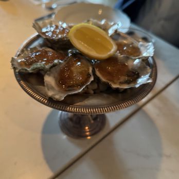Camphor - Oysters amaretto mignonette - French Near Me - Los Angeles, California
