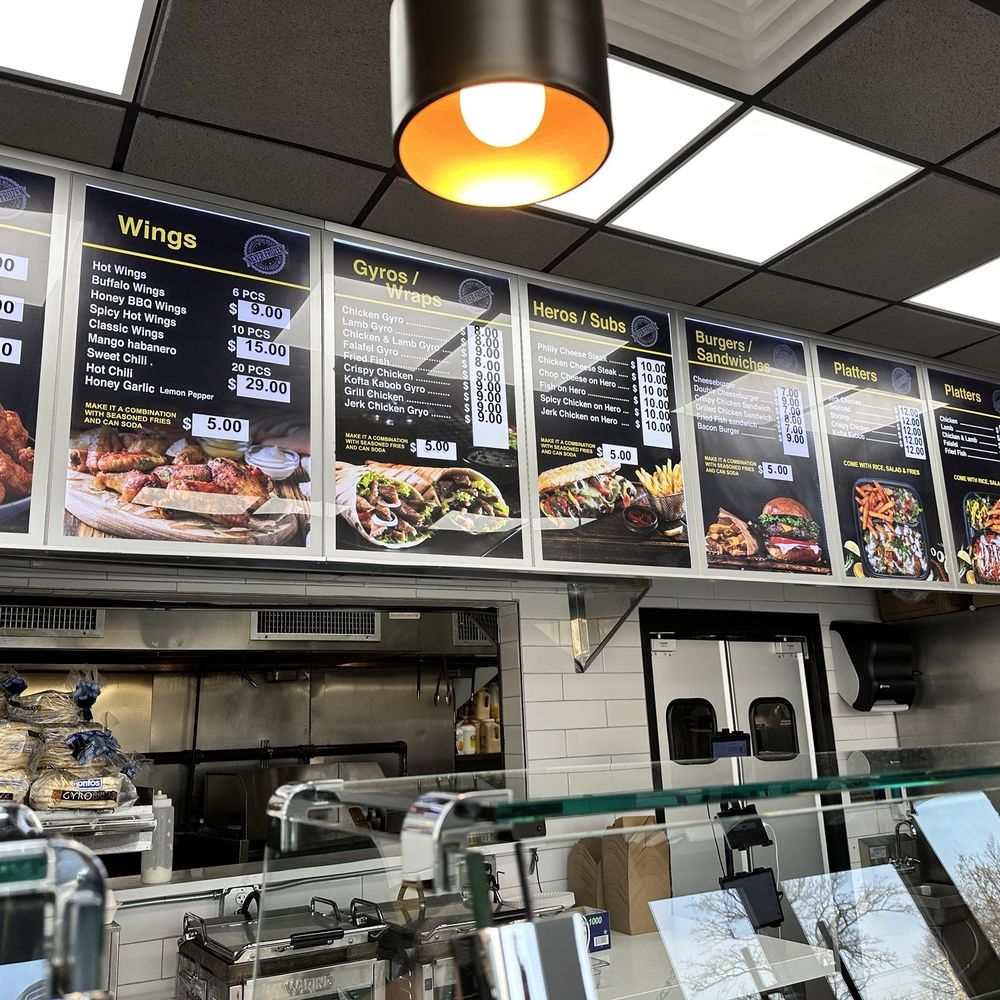 Halal Grill Eats - The menu board. - Fast Food Near Me - Queens, New York Halal Grill Eats - The menu board. - Fast Food Near Me - Queens, New York