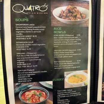 Quatro Asian Bistro - Asian Fusion Near Me - Canmore, Alberta Quatro Asian Bistro - Asian Fusion Near Me - Canmore, Alberta