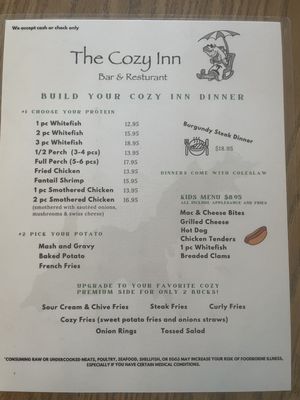 Menu photo 2 Cozy Inn Brimley, MI