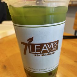 7 Leaves Cafe - Matcha with boba