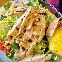 The Waltzing Weasel - Greek salad with grilled chicken.