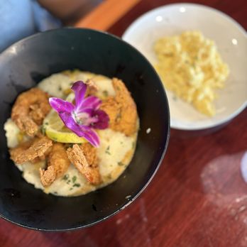 Scrambled - SHRIMP & GRITS scrambled SD EGGS - Breakfast & Brunch Near Me - McDonough, Georgia Scrambled - SHRIMP & GRITS scrambled SD EGGS - Breakfast & Brunch Near Me - McDonough, Georgia