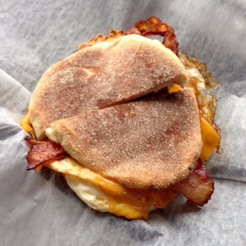 Amy's Place - Bacon, egg, and cheese on a bolo! $5 - Sandwiches Near Me - Providence, Rhode Island