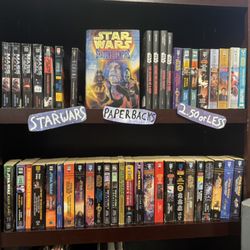 We have a large selection of Star Wars novels! Plus other sci-fi!