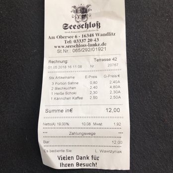 Restaurant Seeschloß - German Near Me - Wandlitz, BB