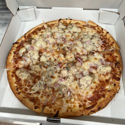 Pizza Works - BBQ Chicken with onions