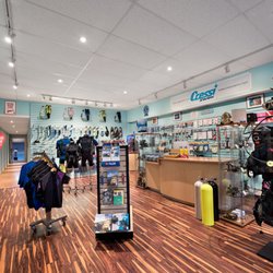 London Scuba Centre - Large retail showroom with lots of gear
