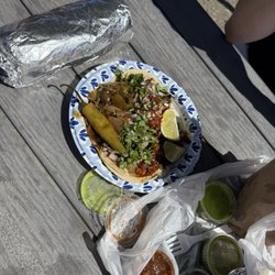 Burrito and tacos