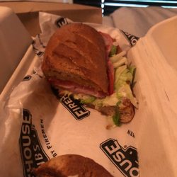 Firehouse Subs - Turkey sub on wheat,  Smoked Turkey Breast