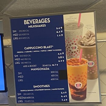 Baskin-Robbins - a menu for beverages - Ice Cream & Frozen Yogurt Near Me - Houston, Texas Baskin-Robbins - a menu for beverages - Ice Cream & Frozen Yogurt Near Me - Houston, Texas