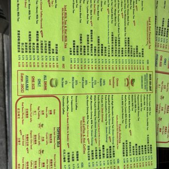 Taste Tea Cafe - Menu as of 05.01.24 at direct location - Taiwanese Near Me - Artesia, California Taste Tea Cafe - Menu as of 05.01.24 at direct location - Taiwanese Near Me - Artesia, California