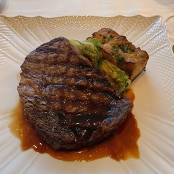 Marea - Ribeye with grilled romaine and panzanella - Italian Near Me - New York, New York Marea - Ribeye with grilled romaine and panzanella - Italian Near Me - New York, New York