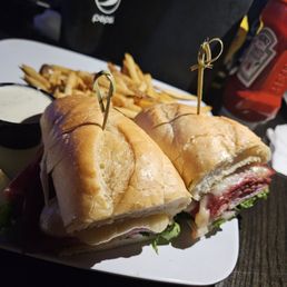 Grilled Italian Sub with French Fries Grilled Italian Sub with French Fries