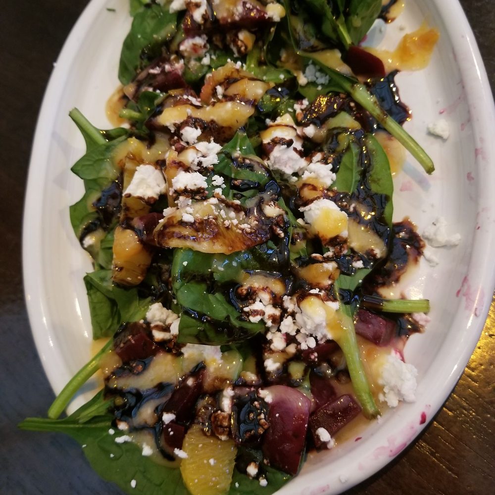 Hecks - Dressed Beet and Orange spinach salad!!! - Breakfast & Brunch Near Me - Cleveland, Ohio