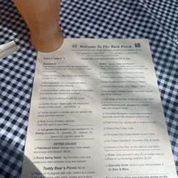 Menu and fruity draft IPA