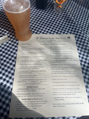 Menu photo 5 Back Porch Lake Alfred, FL