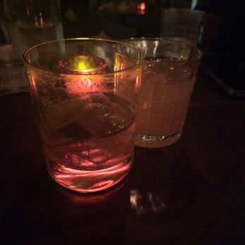The Ostrich - My Oaxacan Old Fashioned and my friend's Penicillin at The Ostrich. - Cocktail Bars Near Me - Chandler, Arizona The Ostrich - My Oaxacan Old Fashioned and my friend's Penicillin at The Ostrich. - Cocktail Bars Near Me - Chandler, Arizona