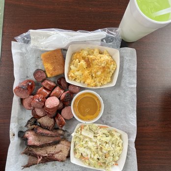 Wholy Smoke Family Restaurant - Brisket, sausage, Mac and cheese, cornbread, coleslaw and green apple lemonade, Texas gold sauce - Seafood Near Me - Mauldin, South Carolina Wholy Smoke Family Restaurant - Brisket, sausage, Mac and cheese, cornbread, coleslaw and green apple lemonade, Texas gold sauce - Seafood Near Me - Mauldin, South Carolina