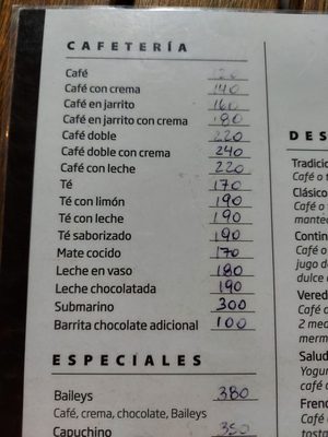 Menu photo 2 Veredon Necochea, B