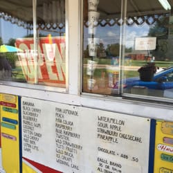 Rainbow Sno - The menu
