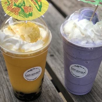 Kape Republik - Mango Shake & Purple Rain Shake - Bakeries Near Me - Ontario, California Kape Republik - Mango Shake & Purple Rain Shake - Bakeries Near Me - Ontario, California