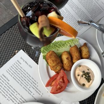Asena Restaurant - Sangria and Fried artichokes - Mediterranean Near Me - Alameda, California