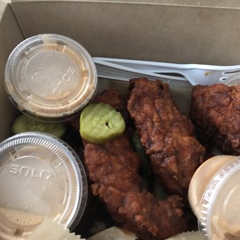Chicken Fire - Hot tenders (Hot!) and fire sauce(not hot). - Chicken Shop Near Me - Orlando, Florida Chicken Fire - Hot tenders (Hot!) and fire sauce(not hot). - Chicken Shop Near Me - Orlando, Florida
