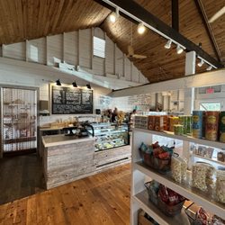 Duryea's Lobster Deck & Seafood Market - Inside the market.