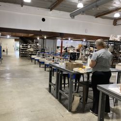 Claytivity Pottery Studio - Open floor of member area of the studio