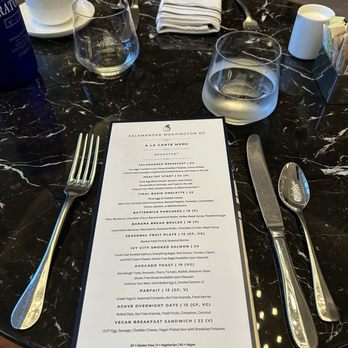 Salamander - Lounge Menu - Hotels Near Me - Washington, DC, District of Columbia
