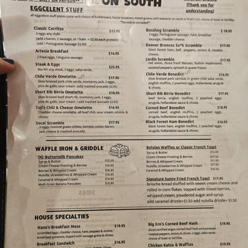 Sunny on South - Menu - Breakfast & Brunch Near Me - Cerritos, California Sunny on South - Menu - Breakfast & Brunch Near Me - Cerritos, California