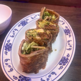886 - Scallion Pancake Beef Wrap - Taiwanese Near Me - New York, New York 886 - Scallion Pancake Beef Wrap - Taiwanese Near Me - New York, New York