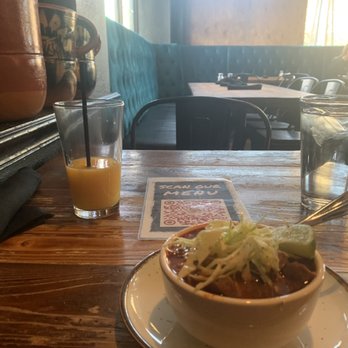 Tostadas - Posole (Mexican pork soup) with white hominy - Breakfast & Brunch Near Me - San Jose, California